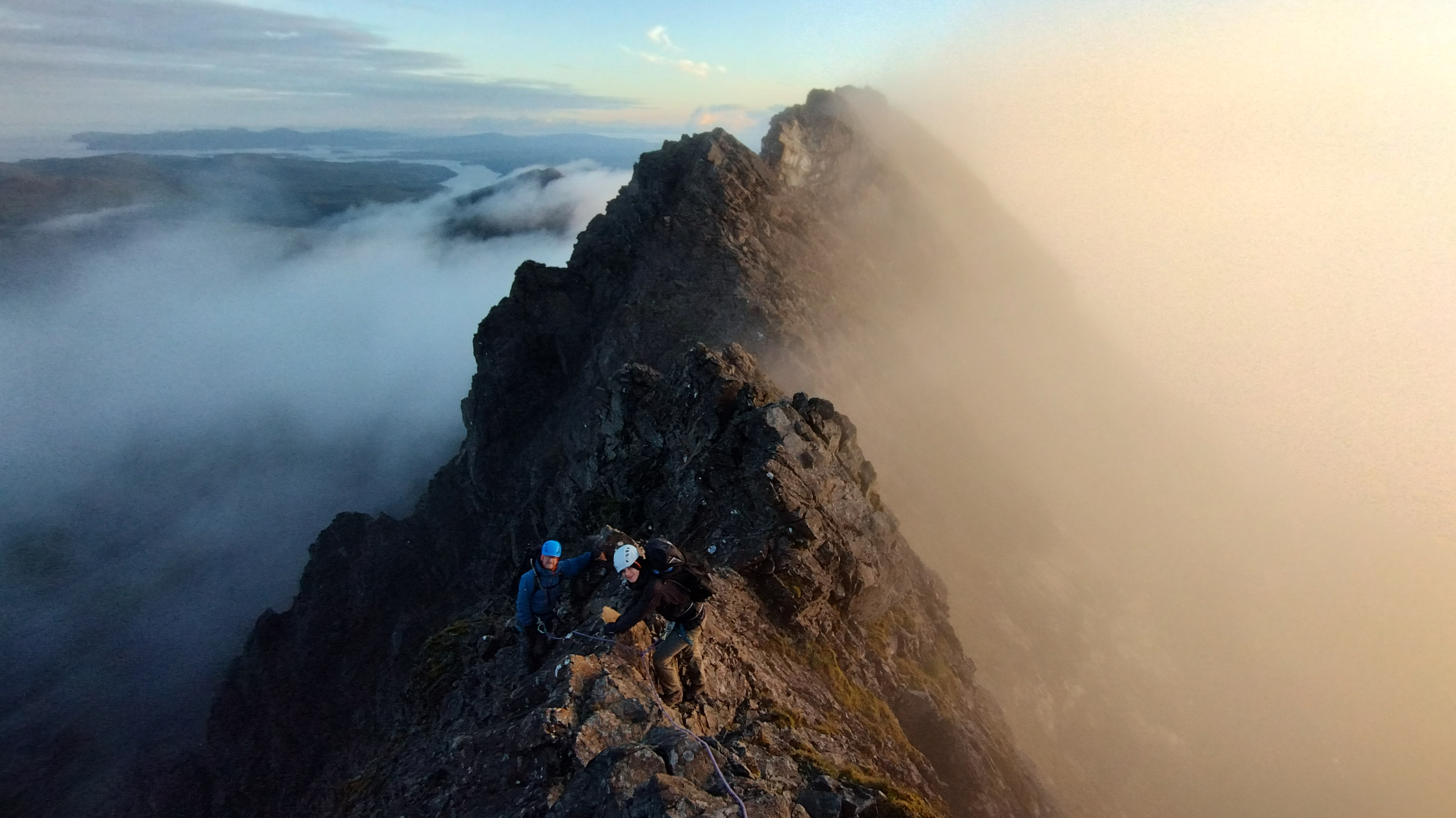 Cuillin Munros above the clouds